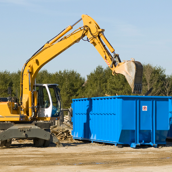 are there any restrictions on where a residential dumpster can be placed in Millican TX